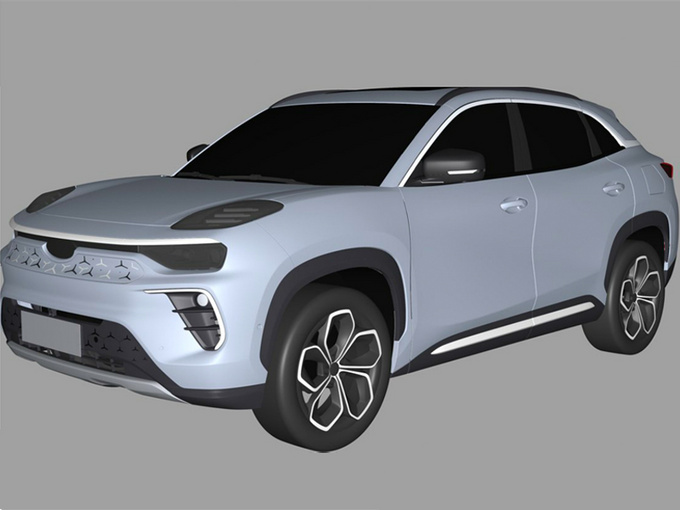 奇瑞全新电动SUV曝光全铝车身 轻量化设计-图1