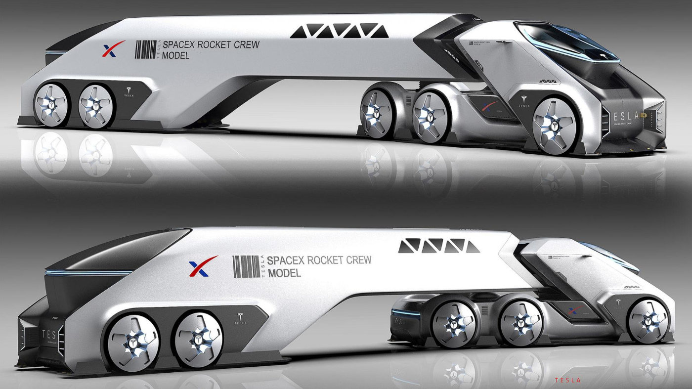 非官方的“特斯拉太空卡车”概念车