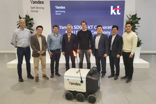 KT與俄羅斯Yandex合作推出自動駕駛送貨機器人